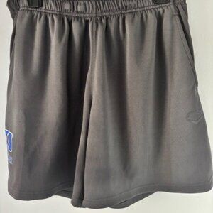 Evoshield Gray Athletic Shorts Dukes Logo Drawstring Activewear Performance Prep